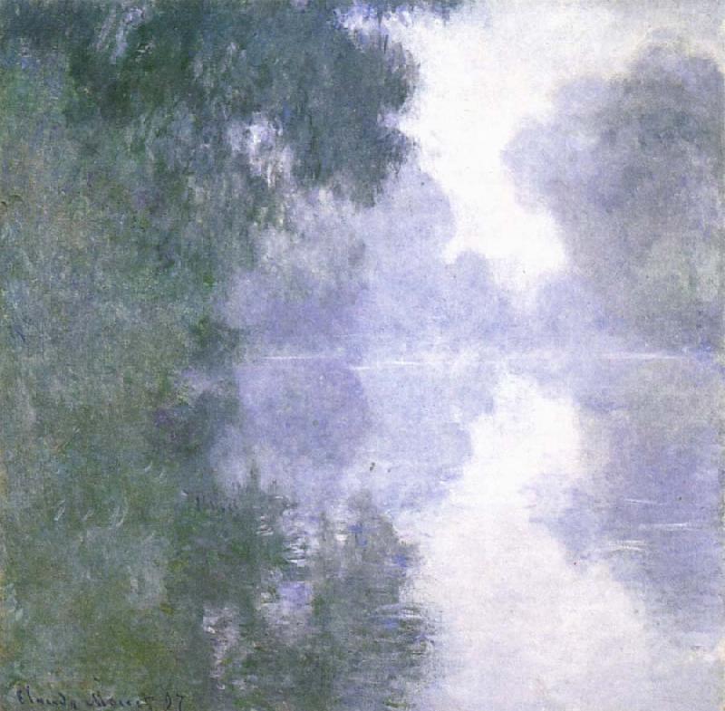 Claude Monet Arm of the Seine near Giverny in the Fog Spain oil painting art